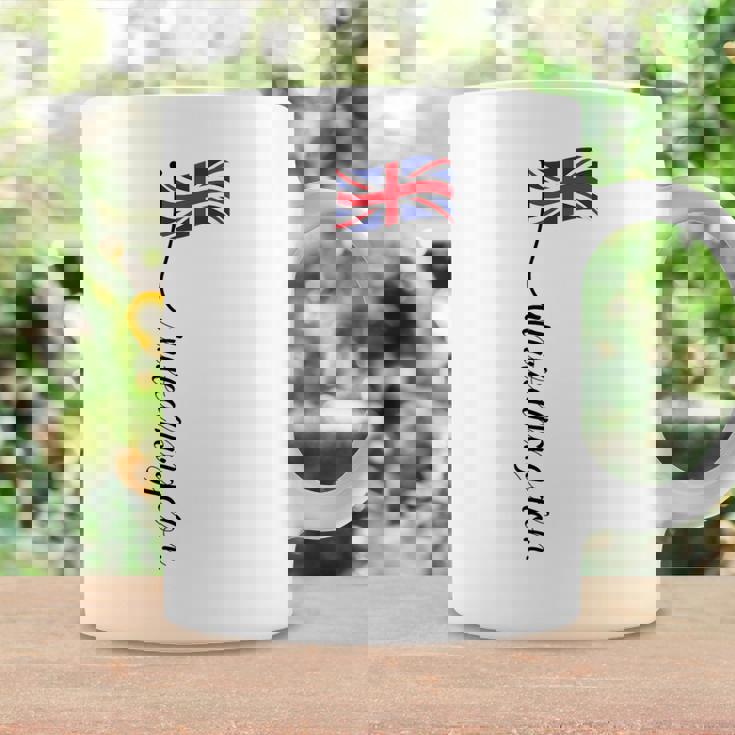 Uk United Kingdomignature ユニオンジャックフラッグポール背面に コーヒーマグ ギフトのアイデア