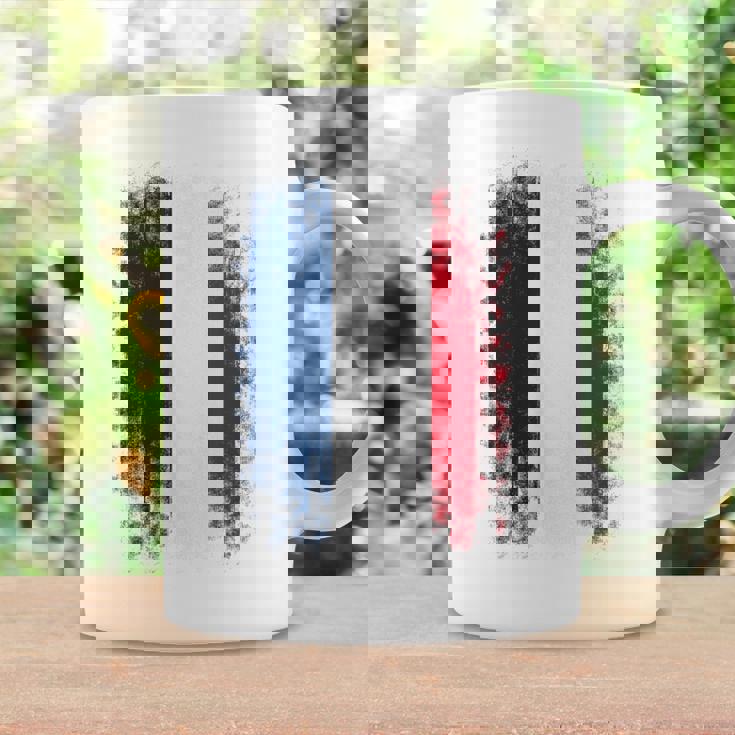 Vintage France Distressed Flag Illustration Graphic s コーヒーマグ ギフトのアイデア