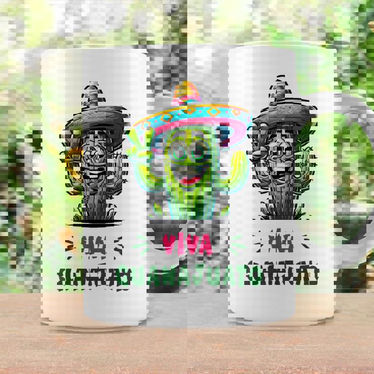 Viva Guanajuato Mexico Cactus ビバ・グアナファト・メキシコ サボテン・ソンブレロ コーヒーマグ ギフトのアイデア