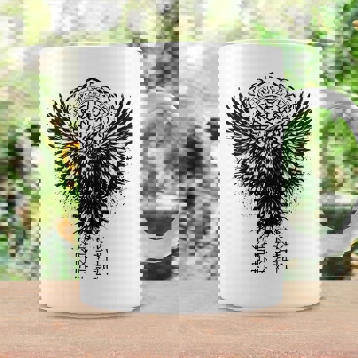 Walhalla Raven Odins ルーンズ ノルディック コンパス バイキング 長袖tシャツ コーヒーマグ ギフトのアイデア