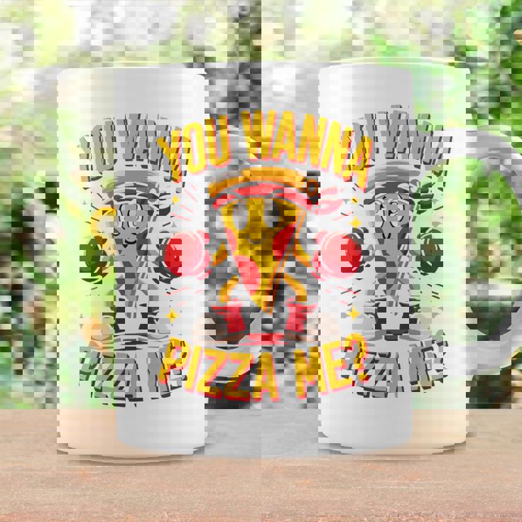 You Wanna Pizza Me 面白い ファイター ピザ愛好家 ファーストフード しゃれ 長袖tシャツ コーヒーマグ ギフトのアイデア