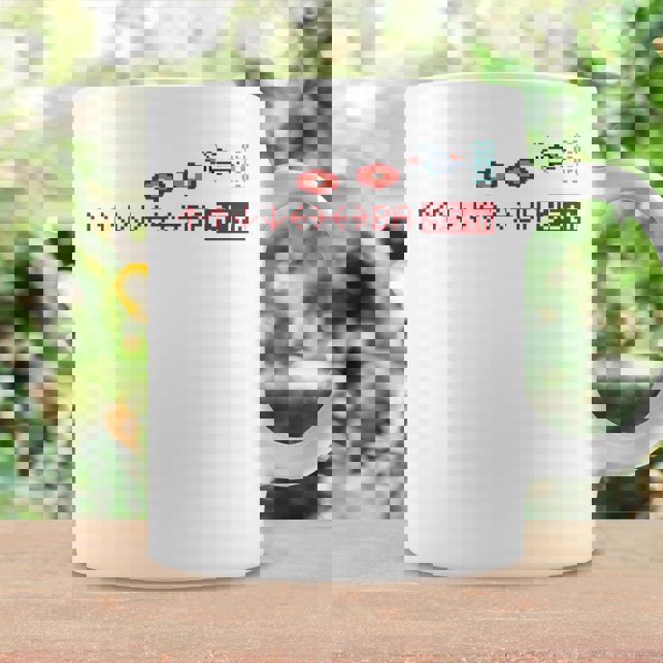 「グラディウス」上上下下左右左右baフル装備 長袖tシャツ コーヒーマグ ギフトのアイデア