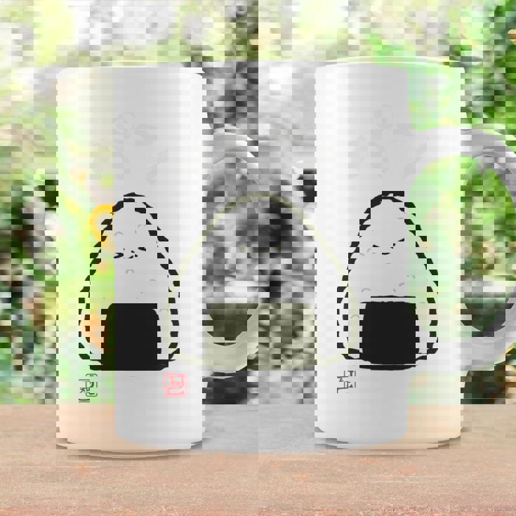 「パン-おにぎり」おもしろ 筆文字 服裏側 面白い文字入り 長袖tシャツ コーヒーマグ ギフトのアイデア