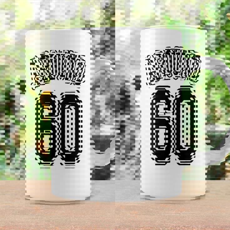 【バックプリント・背中側】Around 60 還暦 アラカン アラウンド 六十歳 お誕生日 60代 面白 コーヒーマグ ギフトのアイデア