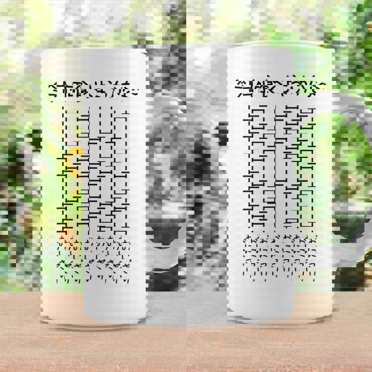 【今日何食べようかな おにぎり】あみだくじ 遊び心 おもしろ 面白い ユーモア ギャグ ネタ ウケ狙い 笑える 変な コーヒーマグ ギフトのアイデア