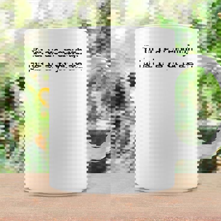 あなたと同じように十分です。ポジティブなエンパワーメント コーヒーマグ ギフトのアイデア