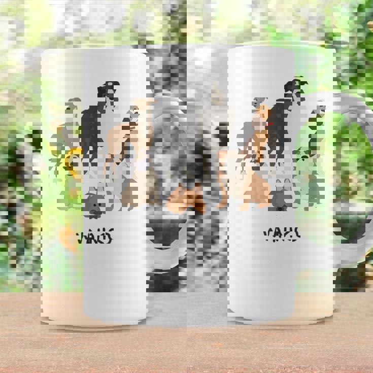 いぬ わんこ 大集合 イラスト おしゃれ シンプル かわいい 手書き 犬飼い 犬好き 女性 男性 犬柄 コーヒーマグ ギフトのアイデア