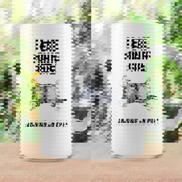 おかしな怠惰な猫 私は朝の人と朝と人が嫌いです コーヒーマグ ギフトのアイデア