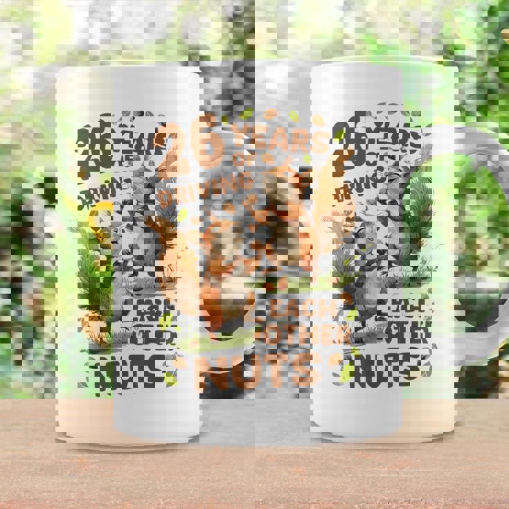 お互いの運転26年 ナッツ26周年 結婚26周年 コーヒーマグ ギフトのアイデア