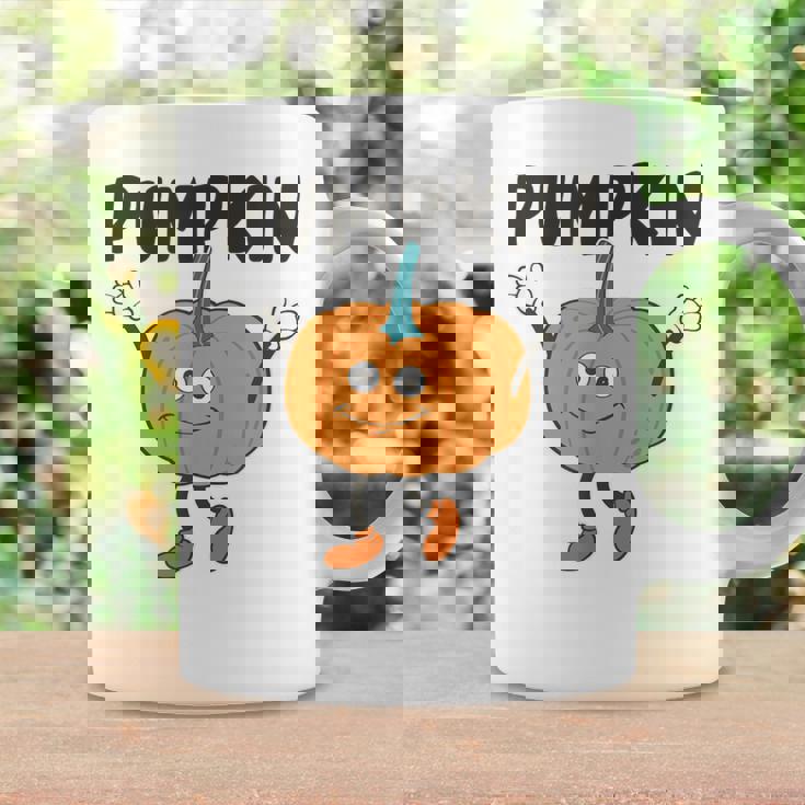 かぼちゃ Pumpkin キャラクター 顔 イラスト かわいい おもしろ シンプル ゆるい 野菜 ゆるキャラ コーヒーマグ ギフトのアイデア