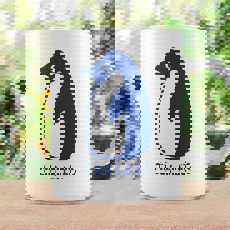 かわいいアデリーペンギン、学習者や探検家のためのミニマルアート。 コーヒーマグ ギフトのアイデア