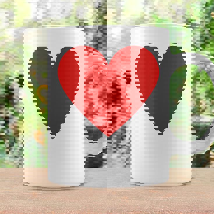 かわいい赤ミニマリスト ハート コーヒーマグ ギフトのアイデア