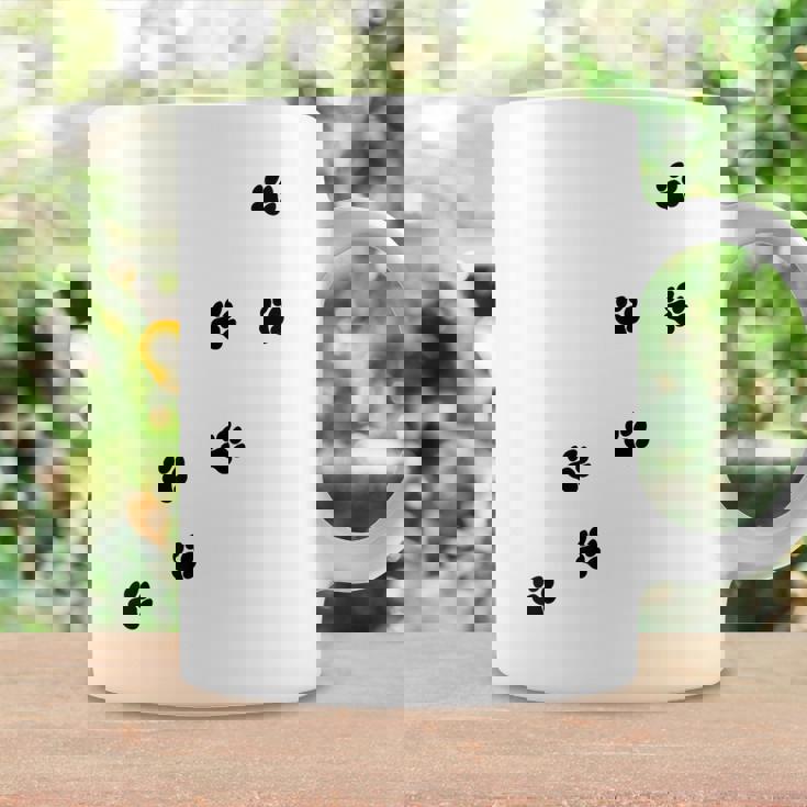 かわいい面白い猫の足跡 コーヒーマグ ギフトのアイデア