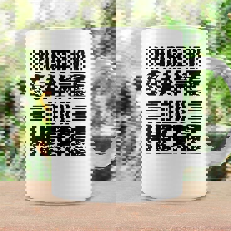 ここに来るためにゲームを一時停止しました コーヒーマグ ギフトのアイデア