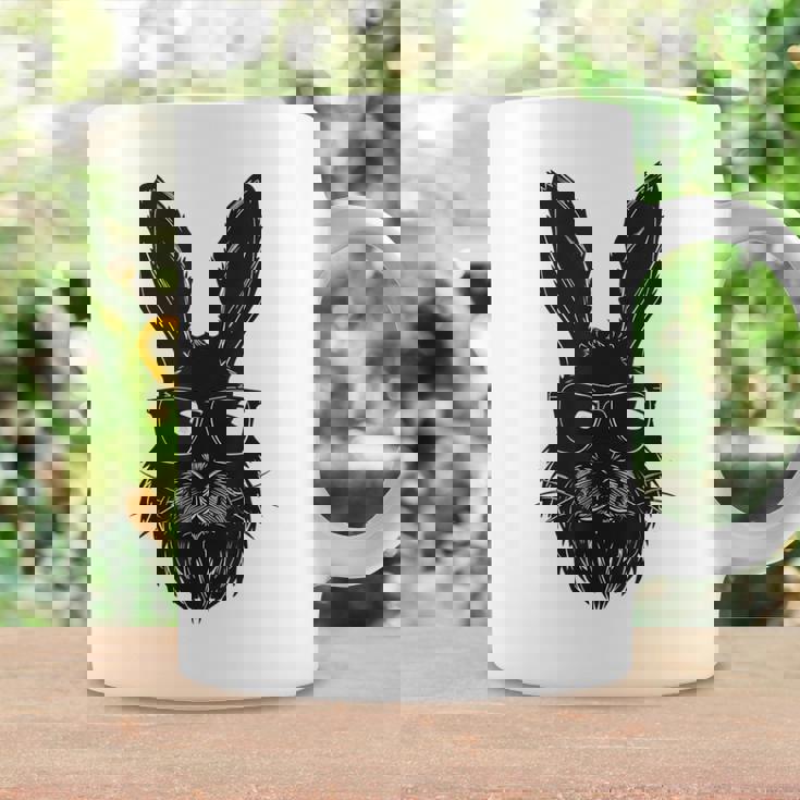 ひげバニーフェイス サングラス付き イースターデー 2024 男性 男の子 子供 コーヒーマグ ギフトのアイデア