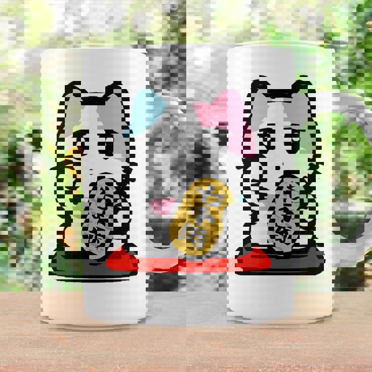 びーえするるる【Bsテレ東公式】まねきねこイラストtシャツ（ホワイト） コーヒーマグ ギフトのアイデア