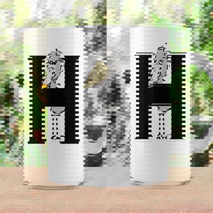 みんな大好きハシビロコウ 動かない鳥 はしび郎クラブ Hアルファベット ロゴ コーヒーマグ ギフトのアイデア