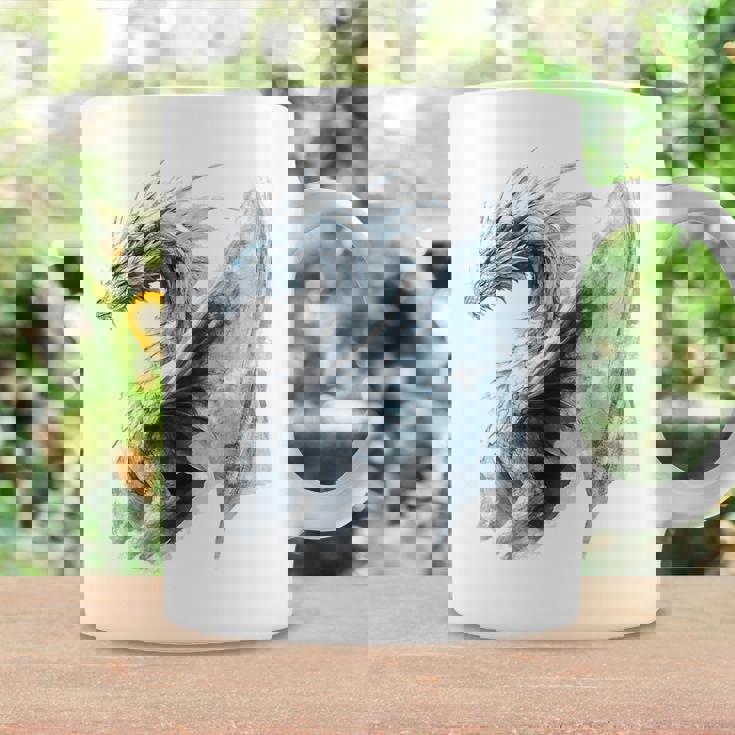 アイスドラゴン グラフィック 神話アート アイスドラゴン コーヒーマグ ギフトのアイデア