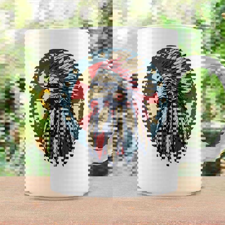 アメリカンイーグル チーフ インディアン ヘッドドレス ネイティブイーグル 長袖tシャツ コーヒーマグ ギフトのアイデア