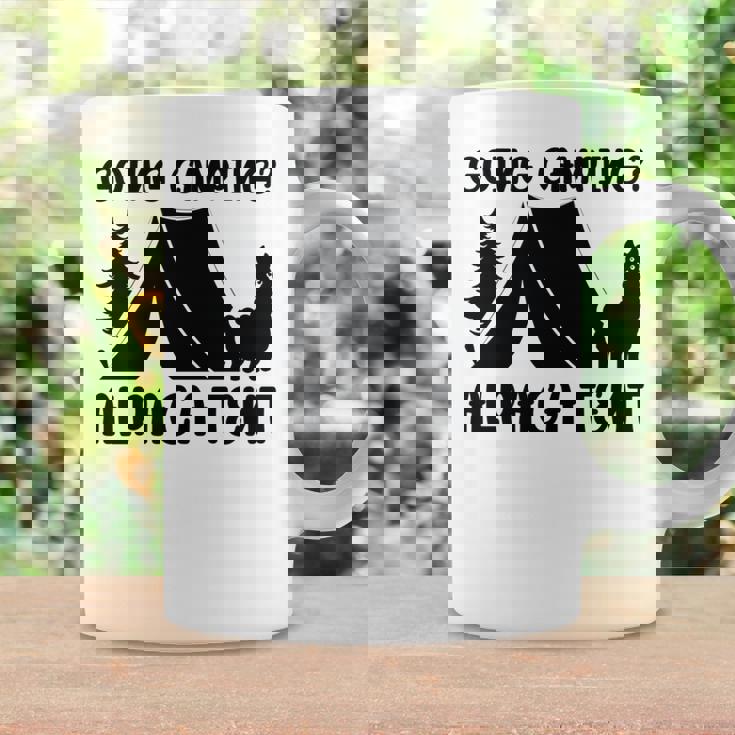 アルパカ キャンプ 恋人 テント キャンパー 行楽 キャンプ アルパカ 長袖tシャツ コーヒーマグ ギフトのアイデア