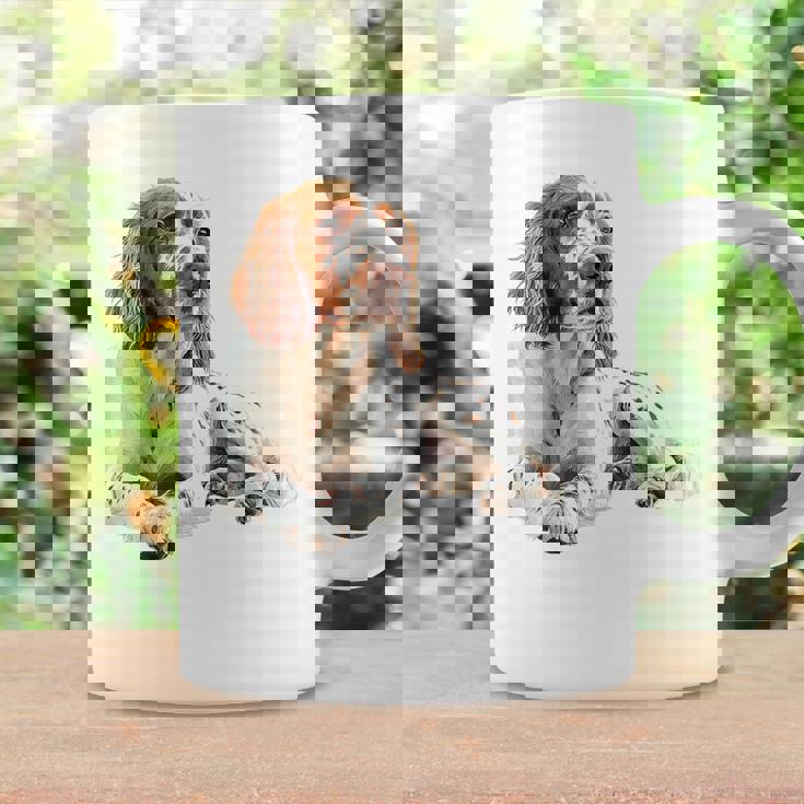 イングリッシュセッター 犬 モチーフ ペット アートワーク イングリッシュセッター コーヒーマグ ギフトのアイデア