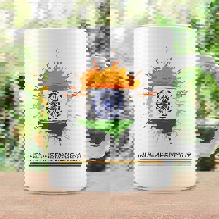 インド独立記念日 1947年8月15日 インド国旗 愛国心 コーヒーマグ ギフトのアイデア