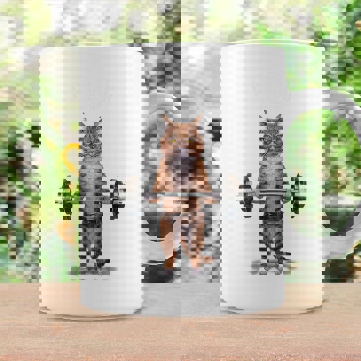 ウェイトリフティング 筋トレ バーベル やる気がないなら家に帰れ 赤毛 猫 ねこ コーヒーマグ ギフトのアイデア