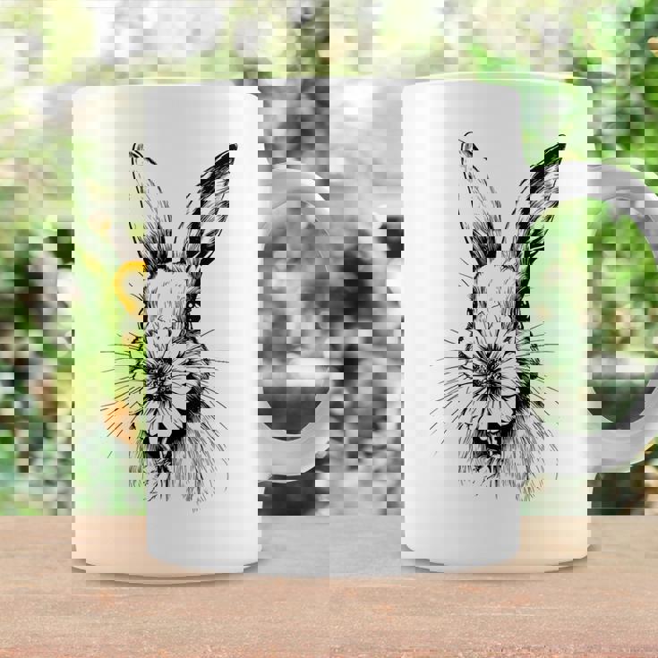 ウッドランド バニー コテージコア 花 春 素朴なイースター コーヒーマグ ギフトのアイデア