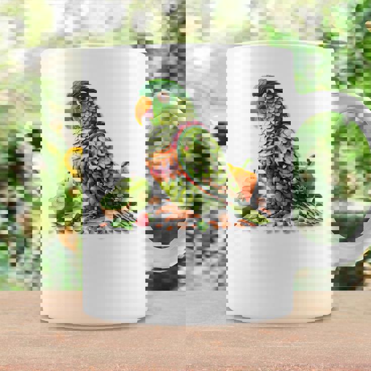 ウロコインコ フルーツアート トロピカル キウイ りんご ナッツ コーヒーマグ ギフトのアイデア