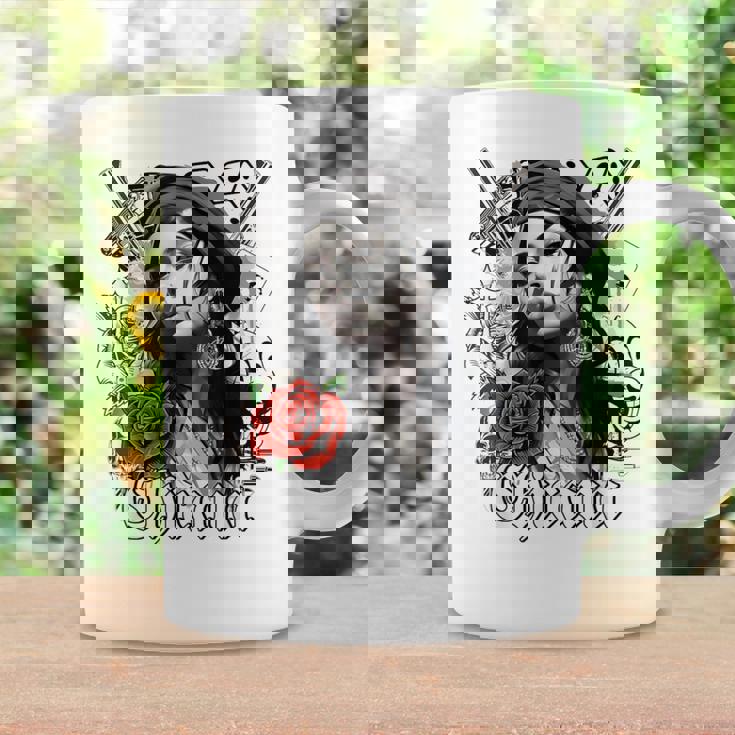 エッセイ「チカーノカルチャー」。チカーノ服 カミーサチカーナ コーヒーマグ ギフトのアイデア