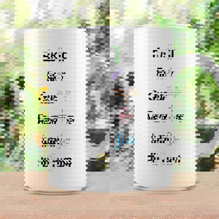 オタク数学ユークリッドオイラーガウスデカルトライプニッツフィボナッチ コーヒーマグ ギフトのアイデア