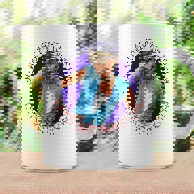 オリビア・ニュートンジョン レッツ・ゲット フィジカルサークル 写真 コーヒーマグ ギフトのアイデア