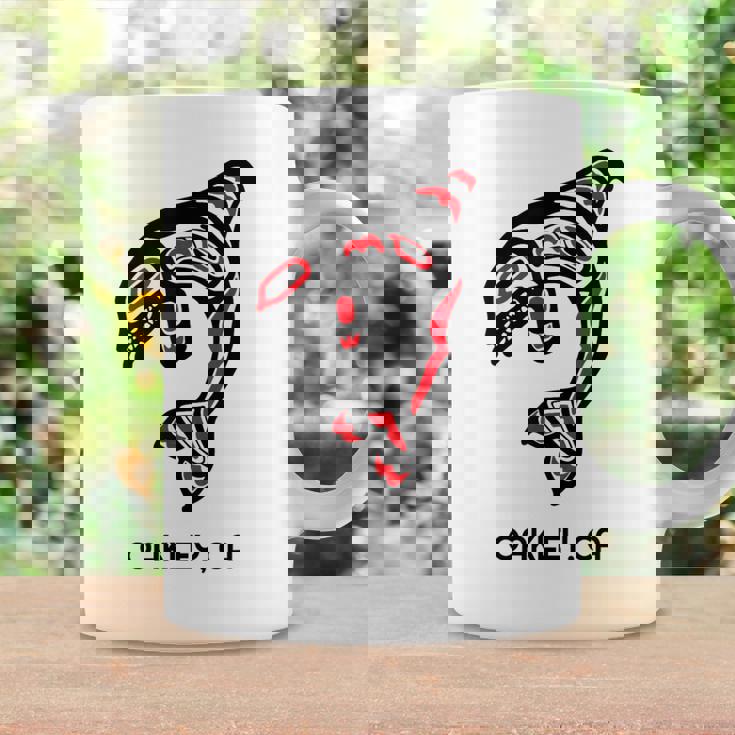 オークリー、カリフォルニア オルカキラー クジラ ネイティブアメリカン ギフト コーヒーマグ ギフトのアイデア