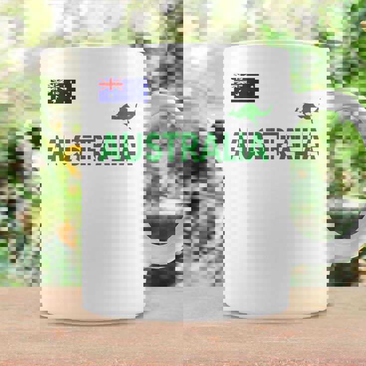 オーストラリア 国旗 カンガルー サッカー ラグビー フットボール 水泳 応援 コーヒーマグ ギフトのアイデア