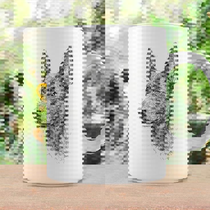 オーストラリアンケルピー 犬 モチーフ ペット アートワーク オーストラリアンケルピー コーヒーマグ ギフトのアイデア