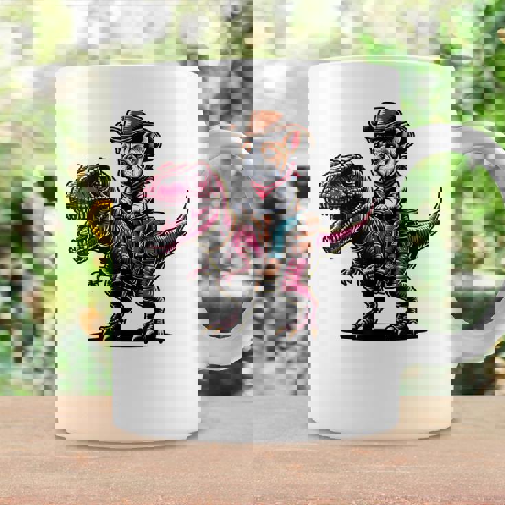 カウボーイ フレンチブルドッグ ライディング A ティラックス かわいいフレンチー コーヒーマグ ギフトのアイデア