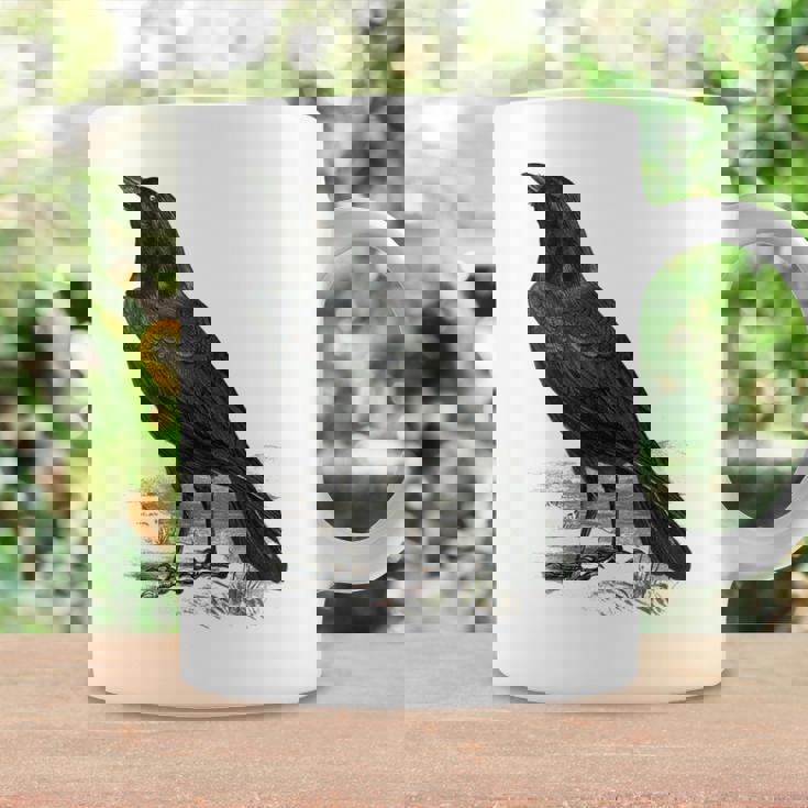 カラス ビンテージ イラスト カラス コーヒーマグ ギフトのアイデア