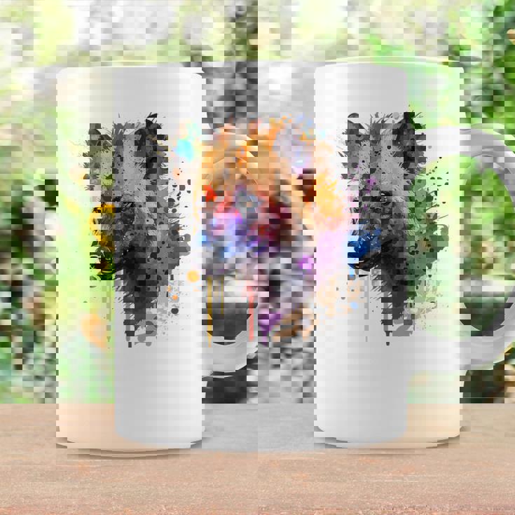 カラフルなハイエナプレデター 水彩画携帯電話ケース コーヒーマグ ギフトのアイデア