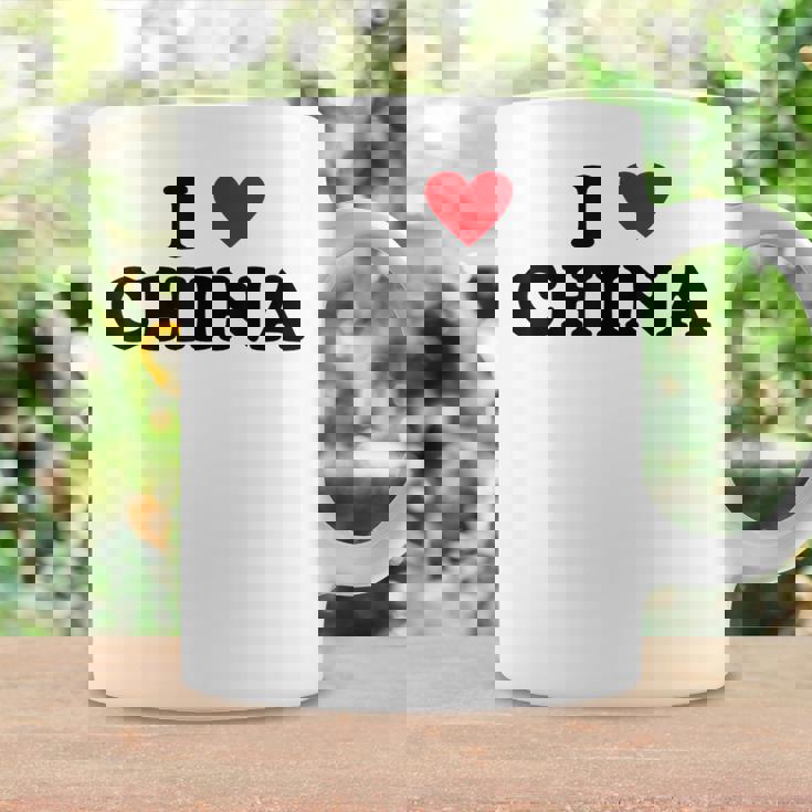 カントリー・ハート・プライド-ファニー・アイ・ラブ・チャイナ コーヒーマグ ギフトのアイデア