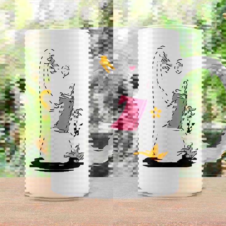 ガチョウ 読書本 ジョーク 面白い アヒル 愚かなしゃれ 読者 ユーモア コーヒーマグ ギフトのアイデア