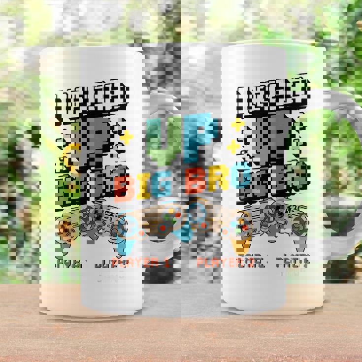 キッズ Leveled Up Big Bro 2025 ビッグブラザー幼児に昇格 コーヒーマグ ギフトのアイデア