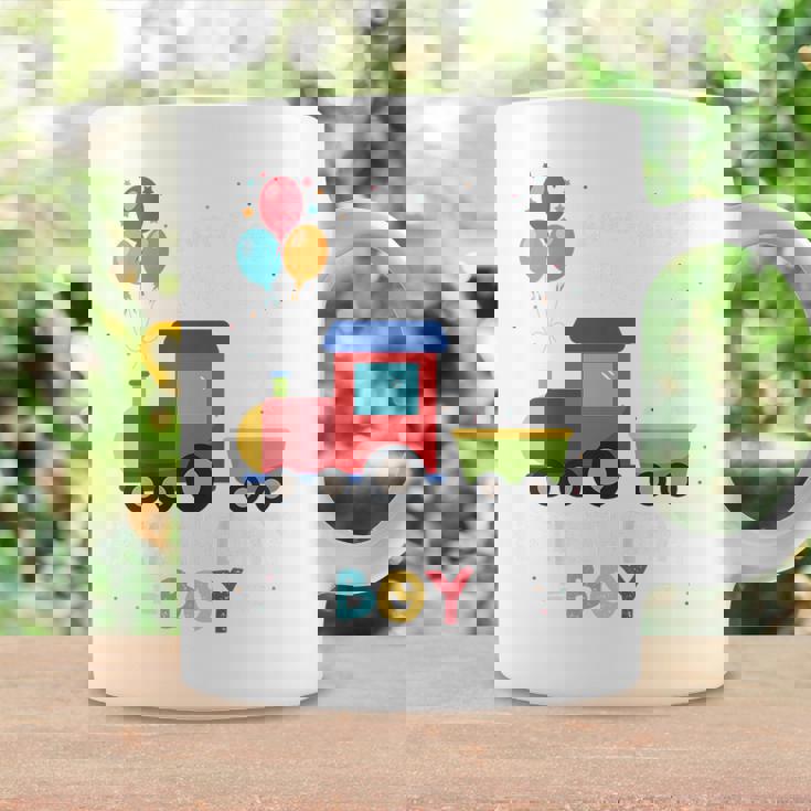 キッズ かっこいいチュー 3歳バースデーボーイ可愛い電車好き コーヒーマグ ギフトのアイデア