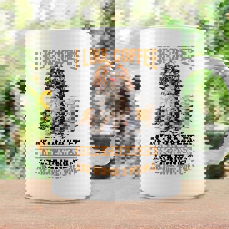 キャバリア・キング・チャールズ・スパニエル犬種 I Like Coffee My コーヒーマグ ギフトのアイデア