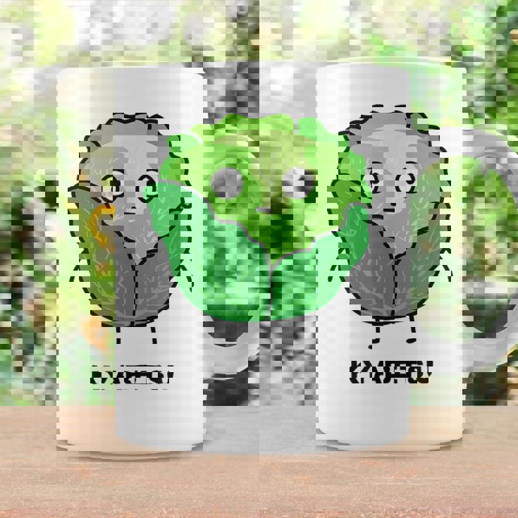 キャベツ 顔 イラスト かわいい おもしろ 面白い 簡単 シンプル ゆるい 野菜 コーヒーマグ ギフトのアイデア