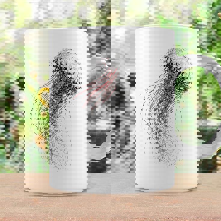 クラゲ 図面 グラフィック 動物 アート クラゲ コーヒーマグ ギフトのアイデア