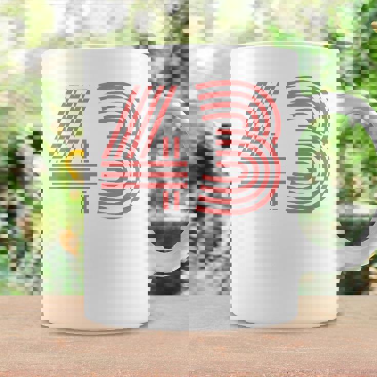 クールなレトロなレタリングジャージ、背番号43 Fourtythree コーヒーマグ ギフトのアイデア