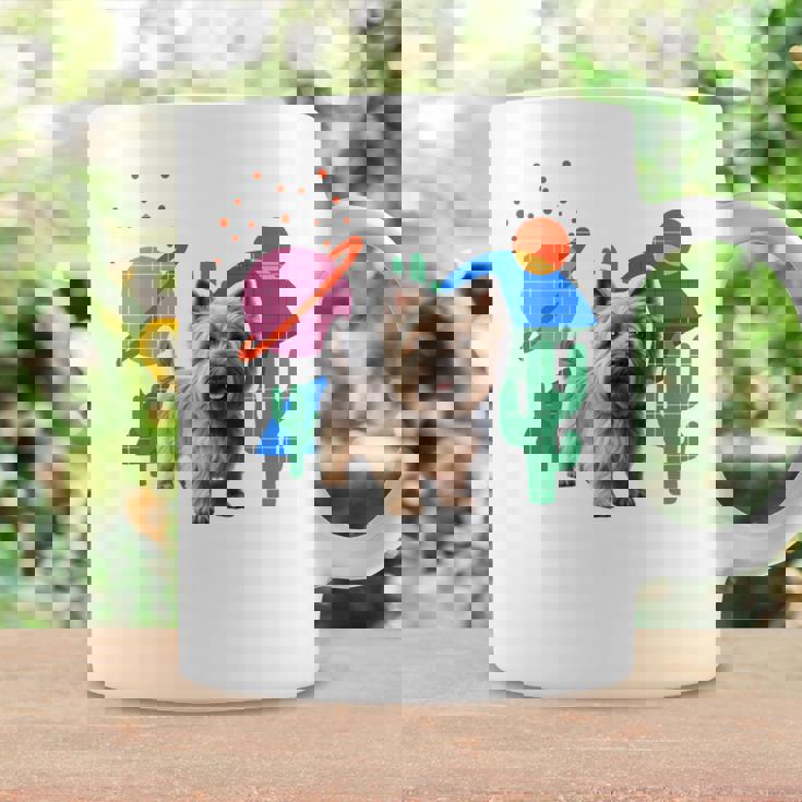 ケアンテリア デザートデザイン犬 長袖tシャツ コーヒーマグ ギフトのアイデア