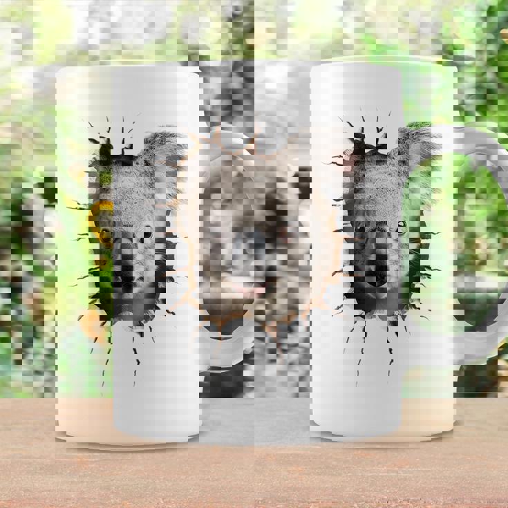 コアラ アニマル柄 動物園 ポートレート イラスト かわいい コアラ コーヒーマグ ギフトのアイデア