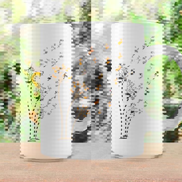 コーギー フラワー フライ タンポポ 面白い かわいい 犬好き ウェルシュ コーギー コーヒーマグ ギフトのアイデア