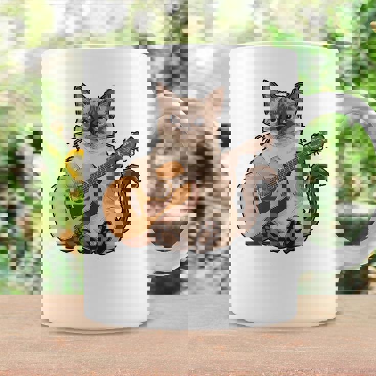 シャム猫ギタリスト ミーザー ギター奏者 コーヒーマグ ギフトのアイデア
